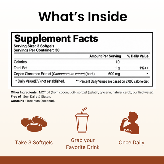 Elorita's Ceylon Cinnamon Softgels